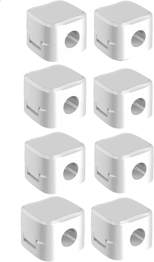 Generic 8 Pack Cable Tidy Clips Adjustable Cord Organiser Magnetic Cable Management Self Adhesive Wire Holder for Desk