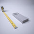 2 1/2"W 6 1/2"H 1"P x x Americraft Solid Paint Grade Wood Traditional Plinth Block, Primed Pine