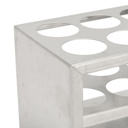 Metal Test Tube Rack, 304 Stainless Steel Holder, Sturdy Structure for Diameter 30mm Tubes