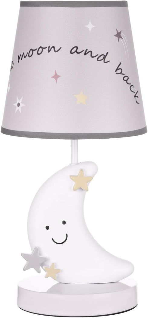 Glooglitter Little Star Celestial Moon Nursery Lamp 3 Color Dimmable Cute Small Bedside