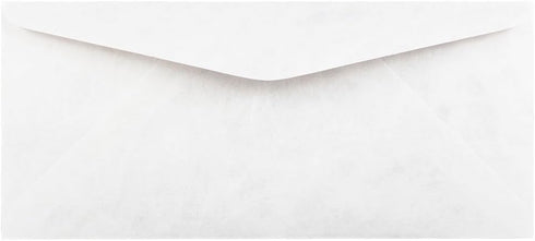 JAM PAPER #9 Tyvek Tear-Proof Envelopes, 3 7/8 x 8 7/8, White, 50/Pack
