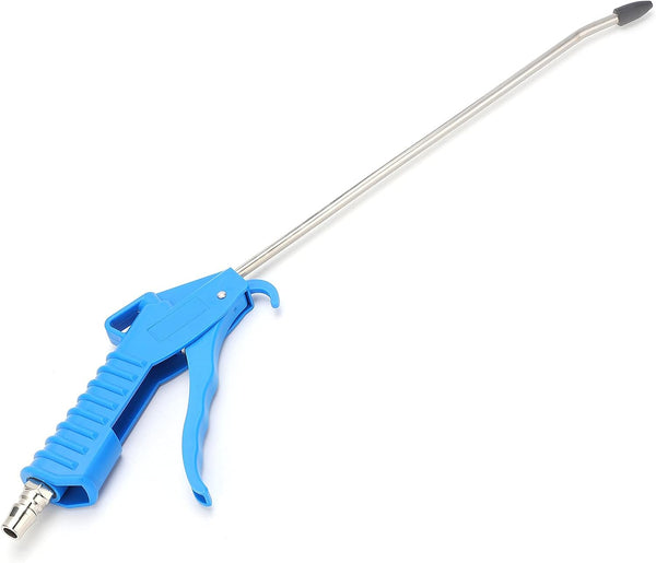 Air Blow Gun with 10" Long Angled Nozzle, Industrial Air Compressor Accessories Cleaning Tool