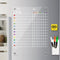 RR RAXMIN 17''x12'' Magnetic Acrylic Chore Chart - Clear Dry Erase Board for Adults and Teenagers with 3 Markers