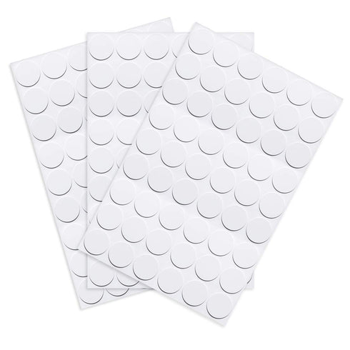 uxcell Screw Hole Covers Stickers - 162pcs Textured Plastic Self Adhesive Stickers for Wood Furniture