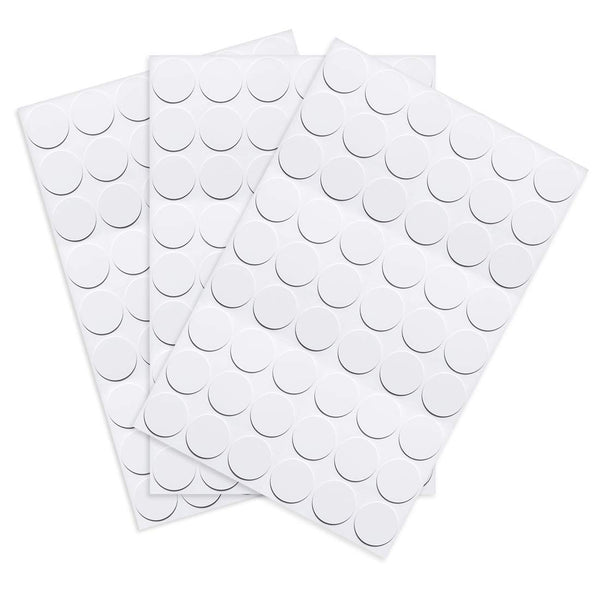 uxcell Screw Hole Covers Stickers - 162pcs Textured Plastic Self Adhesive Stickers for Wood Furniture