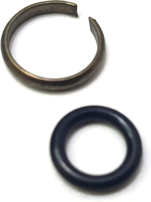 10-Piece Impact Wrench Socket Retainer Rings Set, 1/2 Inch, Black, Carbon, Rubber, Steel