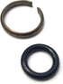 10-Piece Impact Wrench Socket Retainer Rings Set, 1/2 Inch, Black, Carbon, Rubber, Steel
