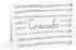 GENERIC (Thank You in Russian) White Stripes & Silver Script Design Personalizible, 30
