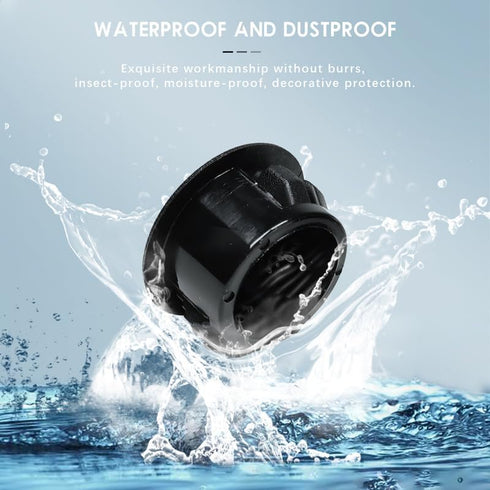15PCS 1-1/4 In/32 mm Plastic Hole Plugs, Black Flush Mount Panel Plugs Button Locking Snap in Locking Screw Hole Cover