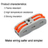 21Pcs 2 Conductor Compact Splicing, 2 Circuit Inline Splices for 28-12 AWG