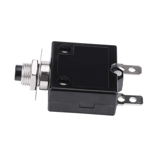 18Amp Push Button Circuit Breaker, 125-250V AC 50V DC Thermal Overload Protector L1 Series Manual Reset