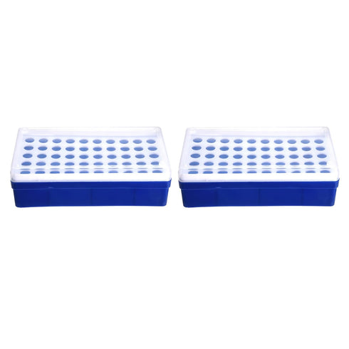YOKIVE 2Pcs Tube Rack, Polypropylene Test Tube Holder, Great for 1.5ml, 2ml Lab Test Tubes