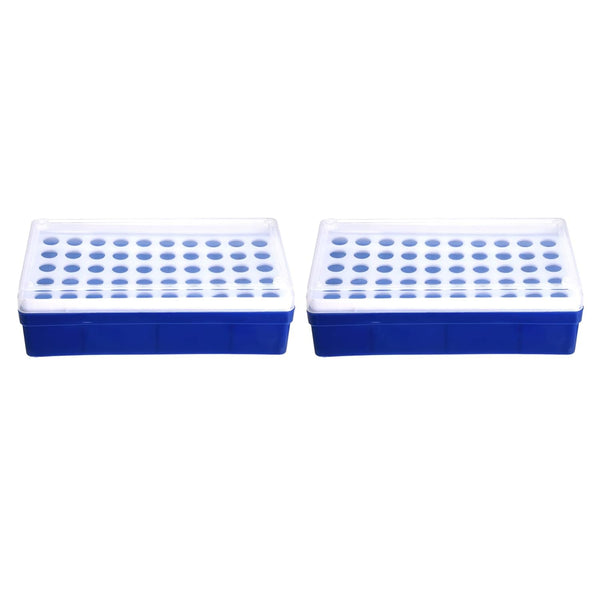 YOKIVE 2Pcs Tube Rack, Polypropylene Test Tube Holder, Great for 1.5ml, 2ml Lab Test Tubes