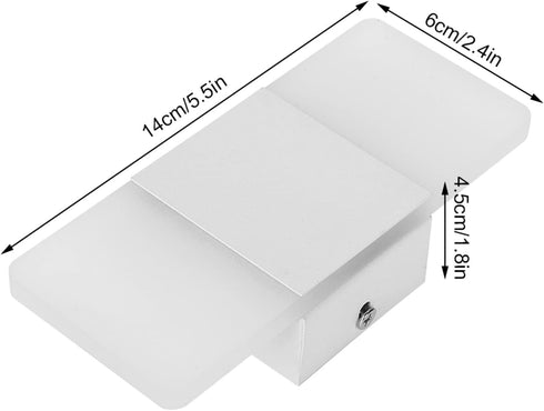 (14 6) Zerodis Sconces LED Wall Lights Aluminum Alloy Rotatable Sconce Light Indoor Mount for Hallway Bedroom Bathroom