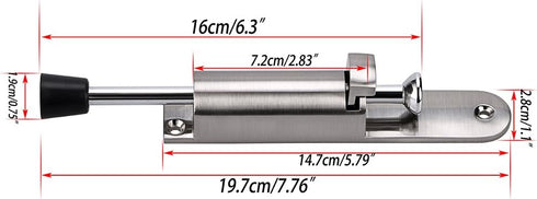 Sumnacon Kickdown Door Stop - Stainless Steel Easy Step Door Stopper, Adjustable Heavy Duty Door Locks Holder
