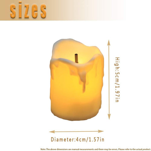 YASENN LED Tea Lights Candles, Battery Operated Flameless Candle, 12 Pack for Halloween Thanksgiving Christmas