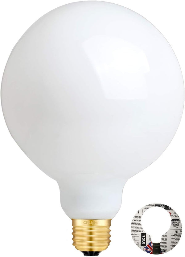 CRLight 5-inch 12W 5000K Opal Dimmable Daylight Large Globe LED Bulb, G125