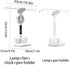 niccryle 3 Dimmable Foldable Led Desk Lamp with Fan Clock Light Study, Lighting Modes, Adjustable Table Lamp Eye Caring