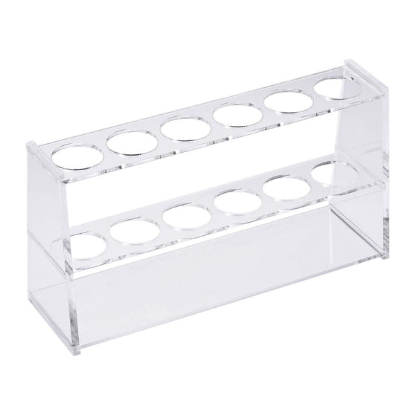 uxcell Acrylic Test Tube Holder Lab Stand Rack, 6 Wells for 100ml Centrifuge Tubes, Laboratory Clear