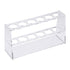 uxcell Acrylic Test Tube Holder Lab Stand Rack, 6 Wells for 100ml Centrifuge Tubes, Laboratory Clear