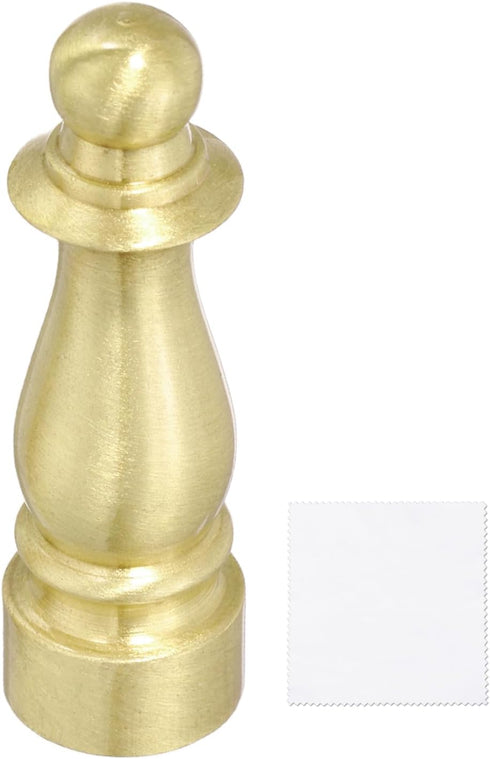 uxcell 1.5" Tall Lamp Finials Copper, 1/4-27 Thread Lamp Cap Knob Decoration