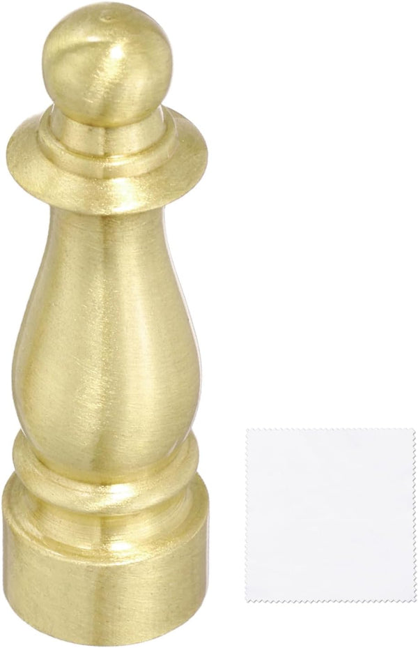 uxcell 1.5" Tall Lamp Finials Copper, 1/4-27 Thread Lamp Cap Knob Decoration
