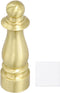 uxcell 1.5" Tall Lamp Finials Copper, 1/4-27 Thread Lamp Cap Knob Decoration