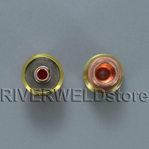 RIVERWELD 3pk TIG Stubby Gas Lens 17GL18 (1/8" & 3.2mm) Orifice Fit for SR WP 17 18 26 Welding Torch
