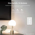 4-Way Wireless Zigbee Smart Button, Remote Control Button Switch for Smart Home Devices, Scene Controller, Compatible
