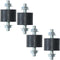 4pcs 29 x 20mm Rubber Mounts, Rubber Vibration Isolator Mounts with M8 x 20mm Studs