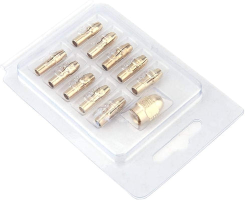 Drill Collet Set, 11pcs 4-jaw Copper Drill Chuck for Mini Electric Power Drill, 0.5-3.2mm