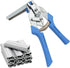 TFORESTER Hog Ring Pliers Kit with 600 Pcs of Galvanized Steel Hog Rings,