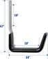 Heavy Duty Steel Garage Hooks,Garage Storage Utility Hooks,Anti-Slip Garage Hooks,Garage Garden Tool Organizer,Steel Wall Mount Hooks, Garden Hose Hanger, Garden J Hooks (Small-2PC) by GeeWatom