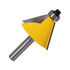 3Pcs Set 1/4 Inch 15 22.5 30 Wolfride Chamfer Router Bit Shank Bevel Router Bits Degree