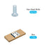 Hex Bolts (5/16-24x3/4") 100Pcs, Carbon Steel Zinc Plated Fully Threaded Hex Head Screw Bolt for Furniture