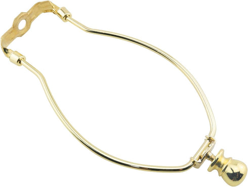 HJGarden 8inch Lamp Holder Shade Bullhorn Bracket Standard Saddle Top Holder Imitation Gold Metal Heavy Duty Plated
