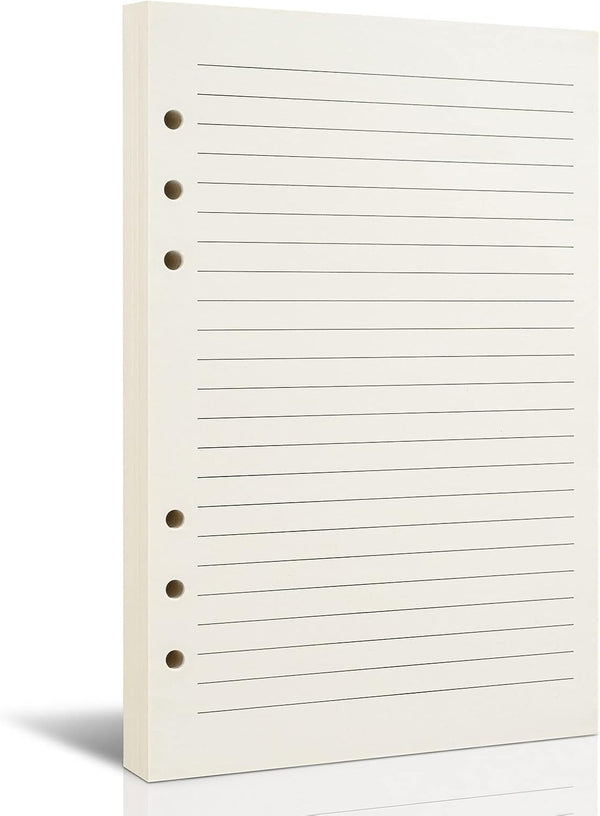 Tofun A5 Line Refill Paper, A5 Binder Refills for 6-Ring Binders Planner Traveller