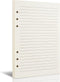 Tofun A5 Line Refill Paper, A5 Binder Refills for 6-Ring Binders Planner Traveller