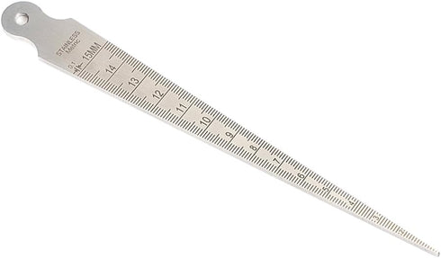 1-15mm/1/32-5/8 Stainless Taper Welding Gauge Test Ulnar Welder Inspection Inch & Metric for Measuring of Cylindrical Bores