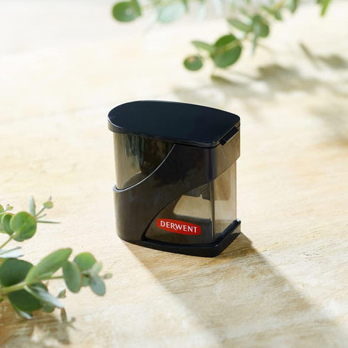 Derwent Twin Hole Pencil Sharpener, Black, 11.5mm & 8.25mm Sizes