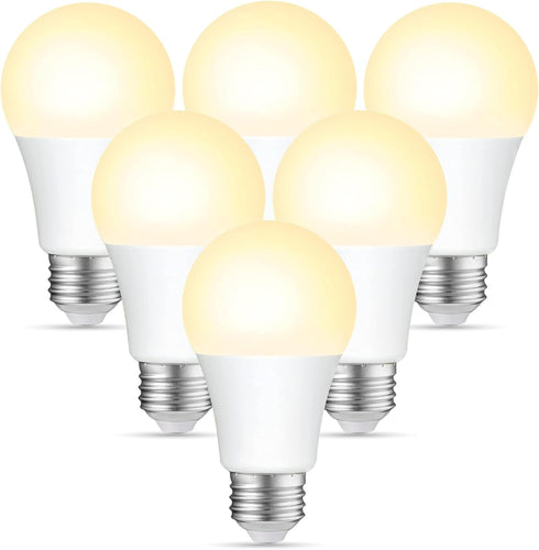 Sigalux A19 LED Light Bulbs Dimmable,75W Equivalent 1000 Lumens, 2700K Soft White,