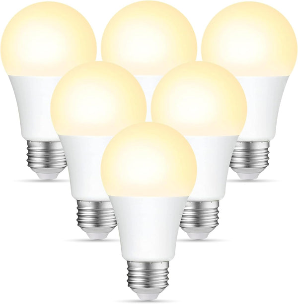 Sigalux A19 LED Light Bulbs Dimmable,75W Equivalent 1000 Lumens, 2700K Soft White,