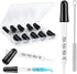 Eye Dropper Set for Essential Oils, 8Pcs Pipettes Dropper with Black Rubber Head, 1ml Dropper Measurer