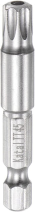 TT45 Star 7 Point Screwdriver Bit 1/4" Hex Shank 2" Length Magnetic Security Torx Power Tool