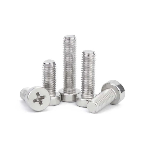 CLXDKLKEQ 5/10/50pcs M2 M2.5 M3 M4 M5 M6 M8 GB822 A2 Bolt(16mm,10pcs M4) Stainless Steel Phillips Cheese Head Screw