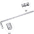 uxcell 3/8" Ball End Hex Key Wrench, L Shaped Long Arm CR-V Repairing Tool in SAE Sizes