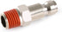 Automotive T-Style Air Plug, 1/4" NPT Male Pneumatic Plugs, Air Compressor Fittings (10-PACK)