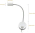WeFoonLo 3W (01 Wall Mounted Reading Light Flexible Gooseneck LED Sconce Lamp with Plug & Switch for Bedroom, Office