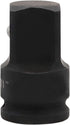 Impact Socket Adapter and Reducer, 1/2 Inch Drive F to 1 Inch M, Chrome Molybdenum Steel Converter