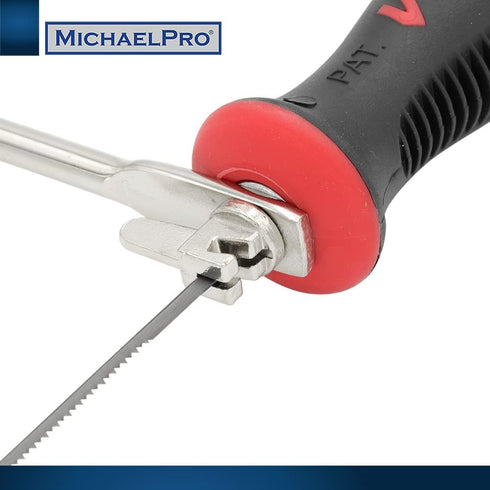 MichaelPro 6-Inch Deep Coping Saw, Hand Woodworking Tool with Replacement Blades | MP018006